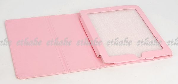 For iPad Leather Case & Stand Cover Bag Pink E1EA6I  