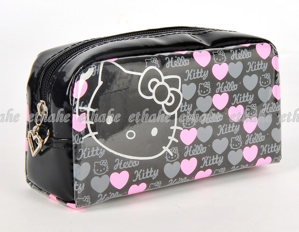 HelloKitty Cosmetic Bag Pouch Makeup Case Black E1GELE  