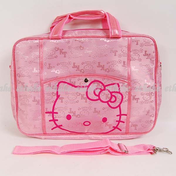 Hello Kitty Knitted Notebook Bag Laptop Case Pink 17T8  
